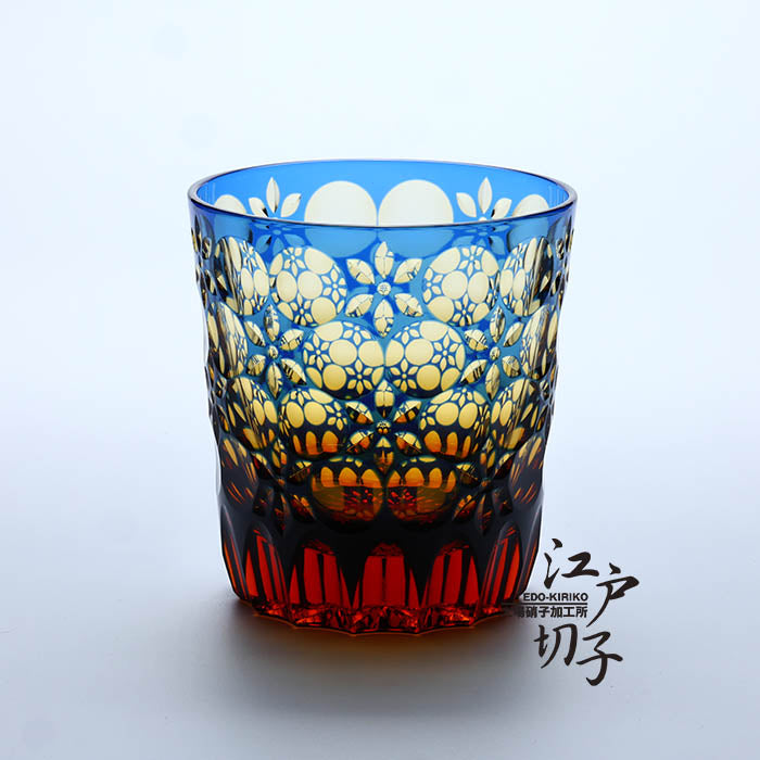 ロックグラス 万華鏡【瑠璃/琥珀】