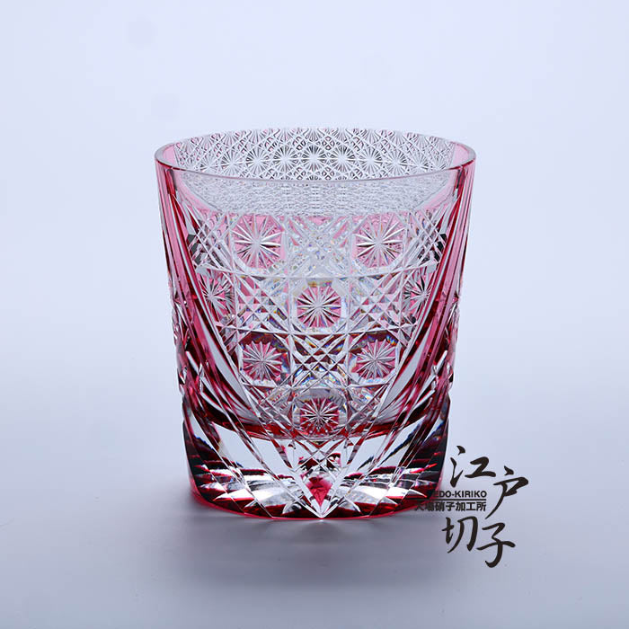 ロックグラス 雅【金赤】