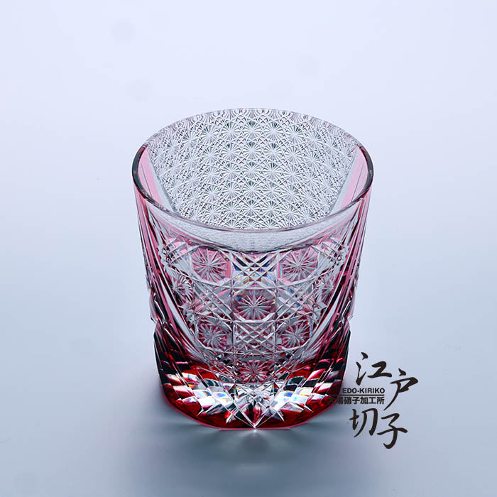 ロックグラス 雅【金赤】