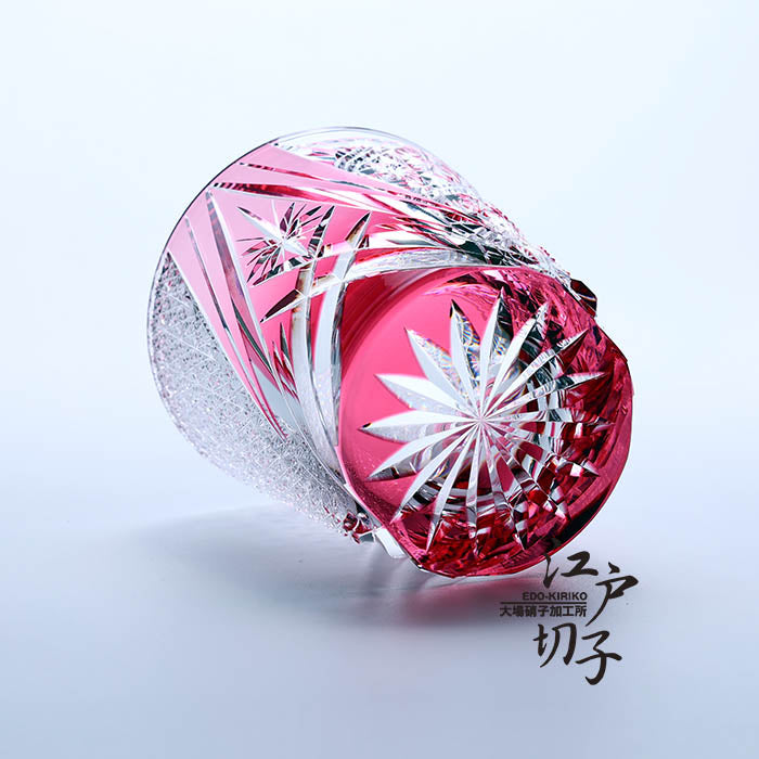 ロックグラス 雅【金赤】