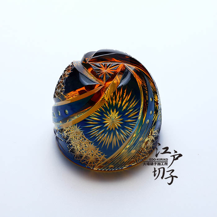 瑠璃/琥珀 – 江戸切子 大場硝子加工所