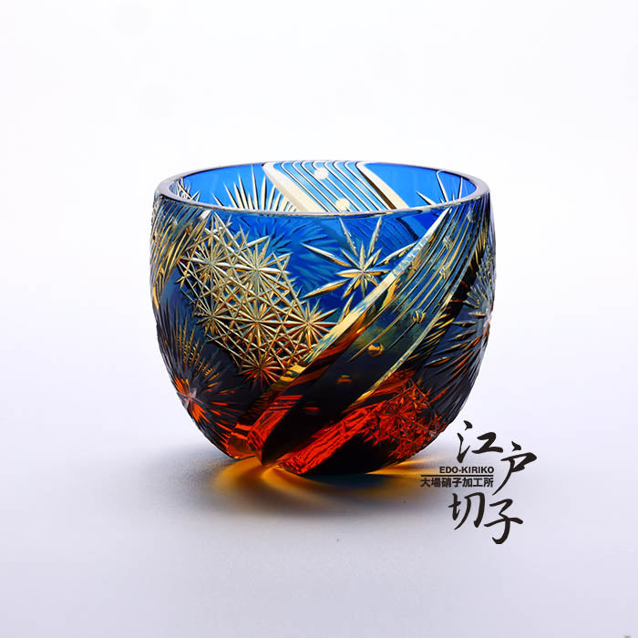 瑠璃/琥珀 – 江戸切子 大場硝子加工所