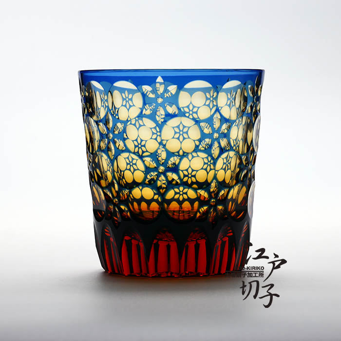 ロックグラス 万華鏡【瑠璃/琥珀】